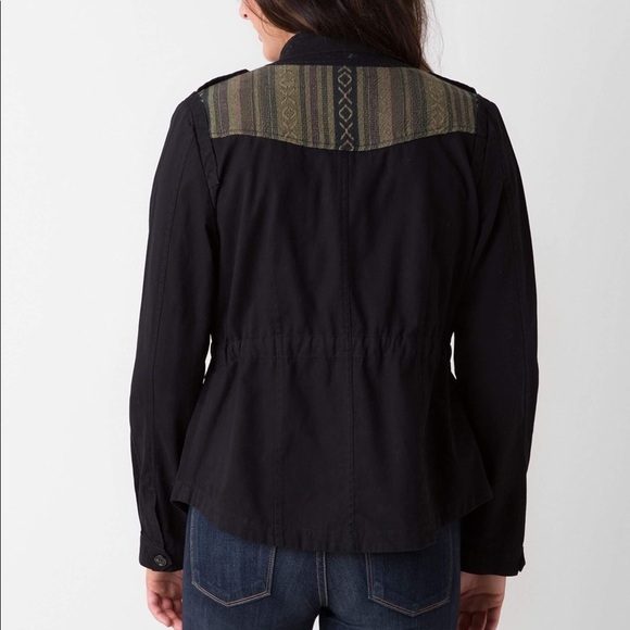 CoffeeShop Black Bomber Canvas Jacket - Picture 4 of 8